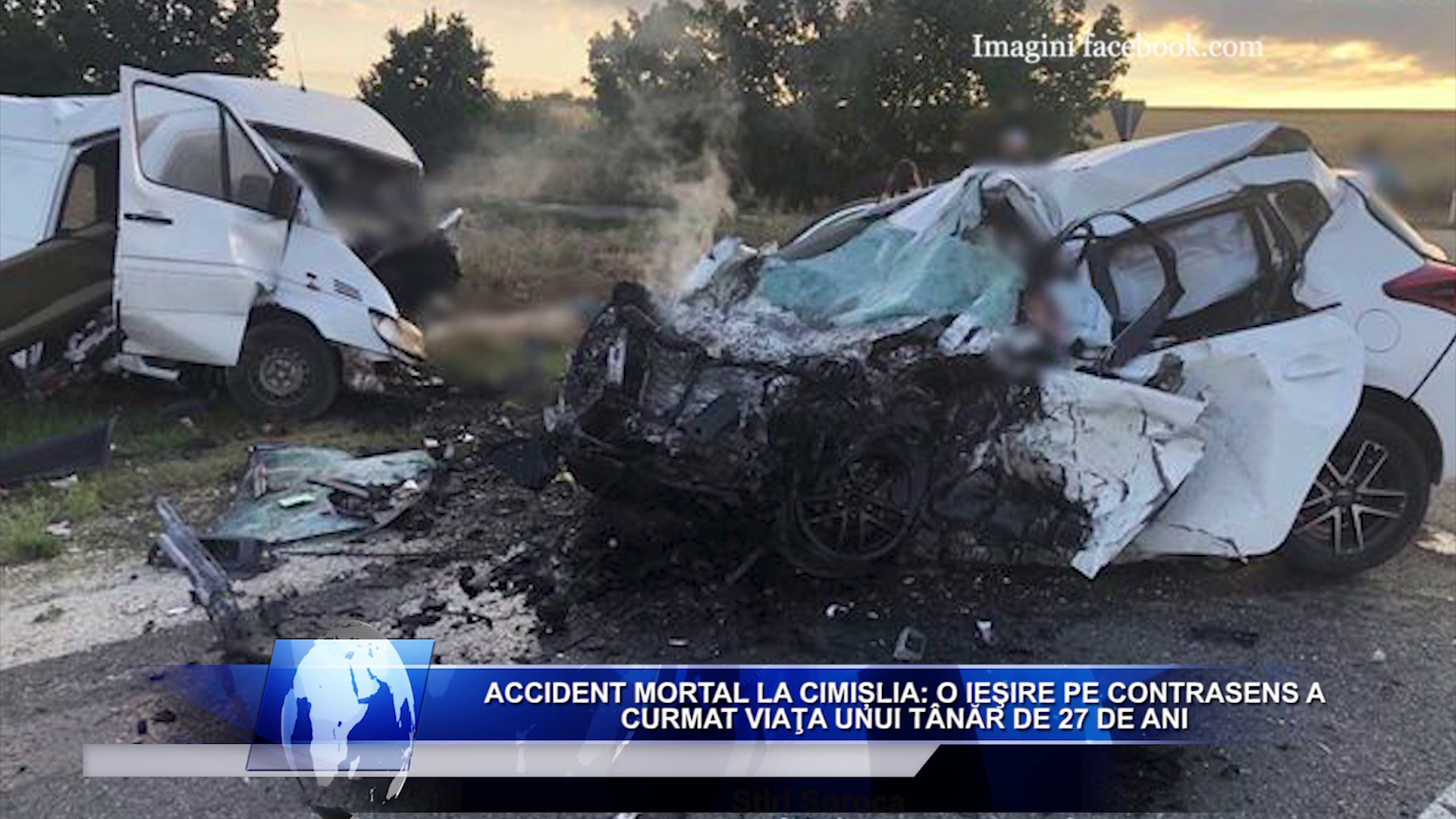 Accident mortal la Cimișlia: O ieşire pe contrasens a curmat viaţa unui tânăr de 27 de ani