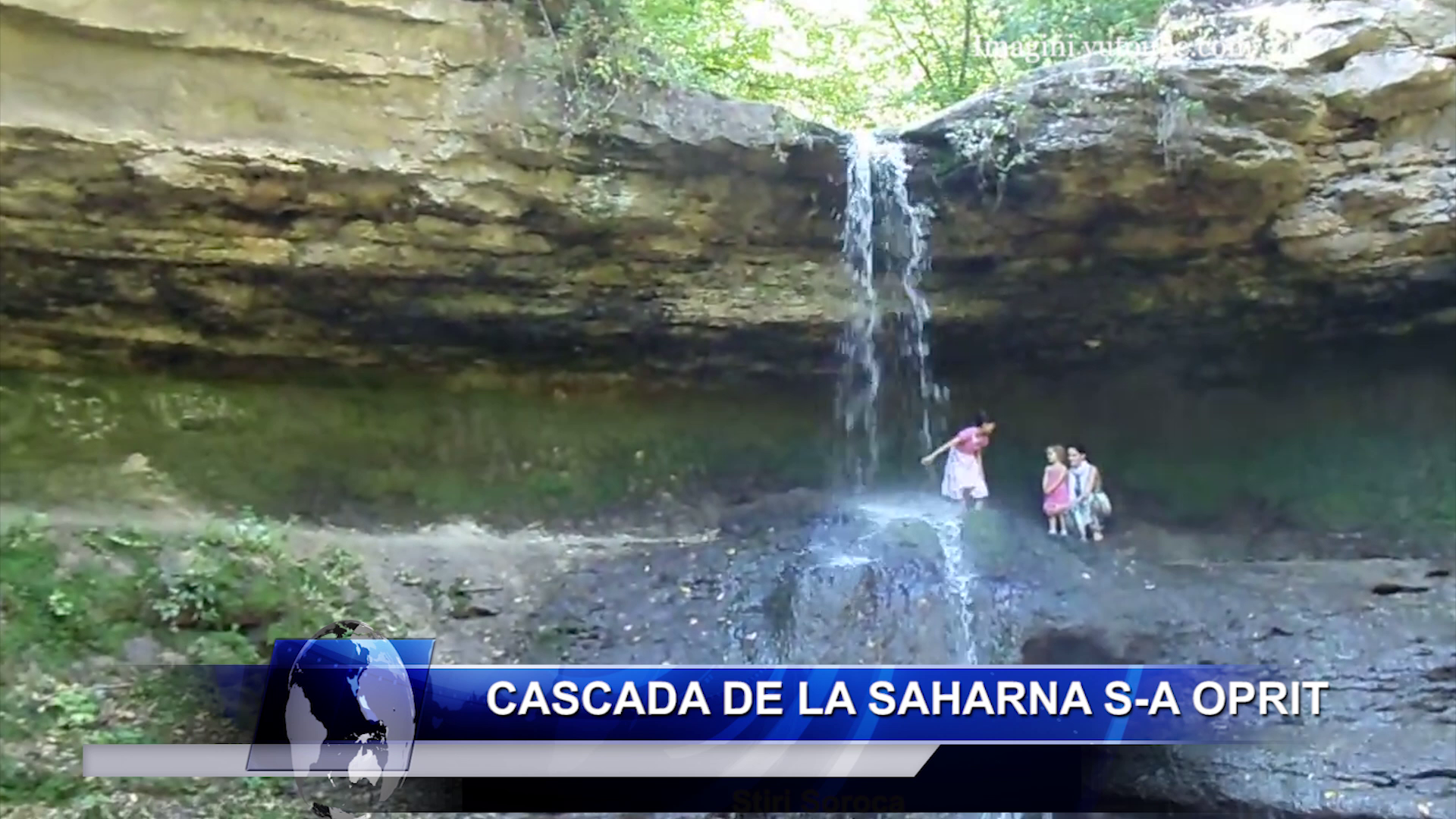 Cascada de la Saharna s-a oprit
