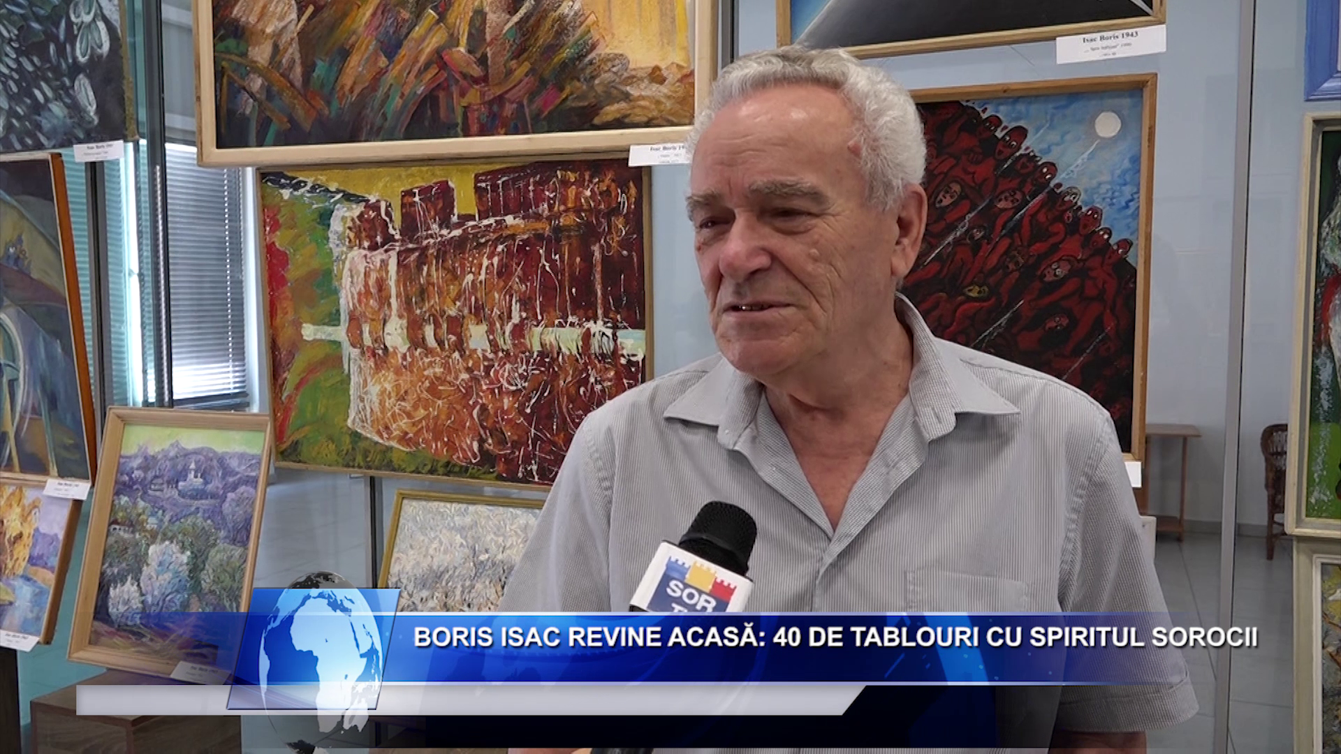 Boris Isac revine acasă: 40 de tablouri cu spiritul Sorocii