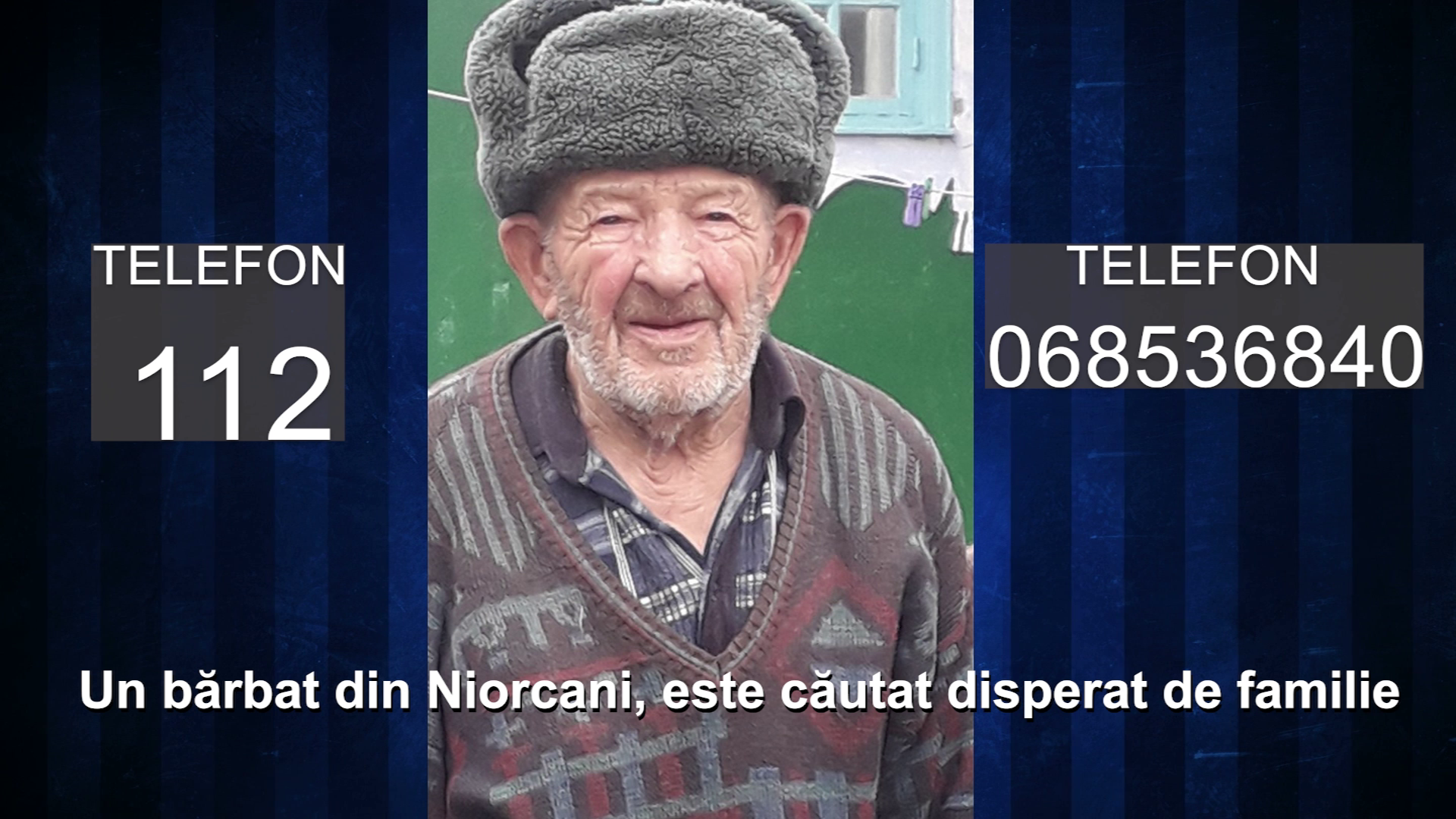 Un bărbat din Niorcani, este căutat disperat de familie