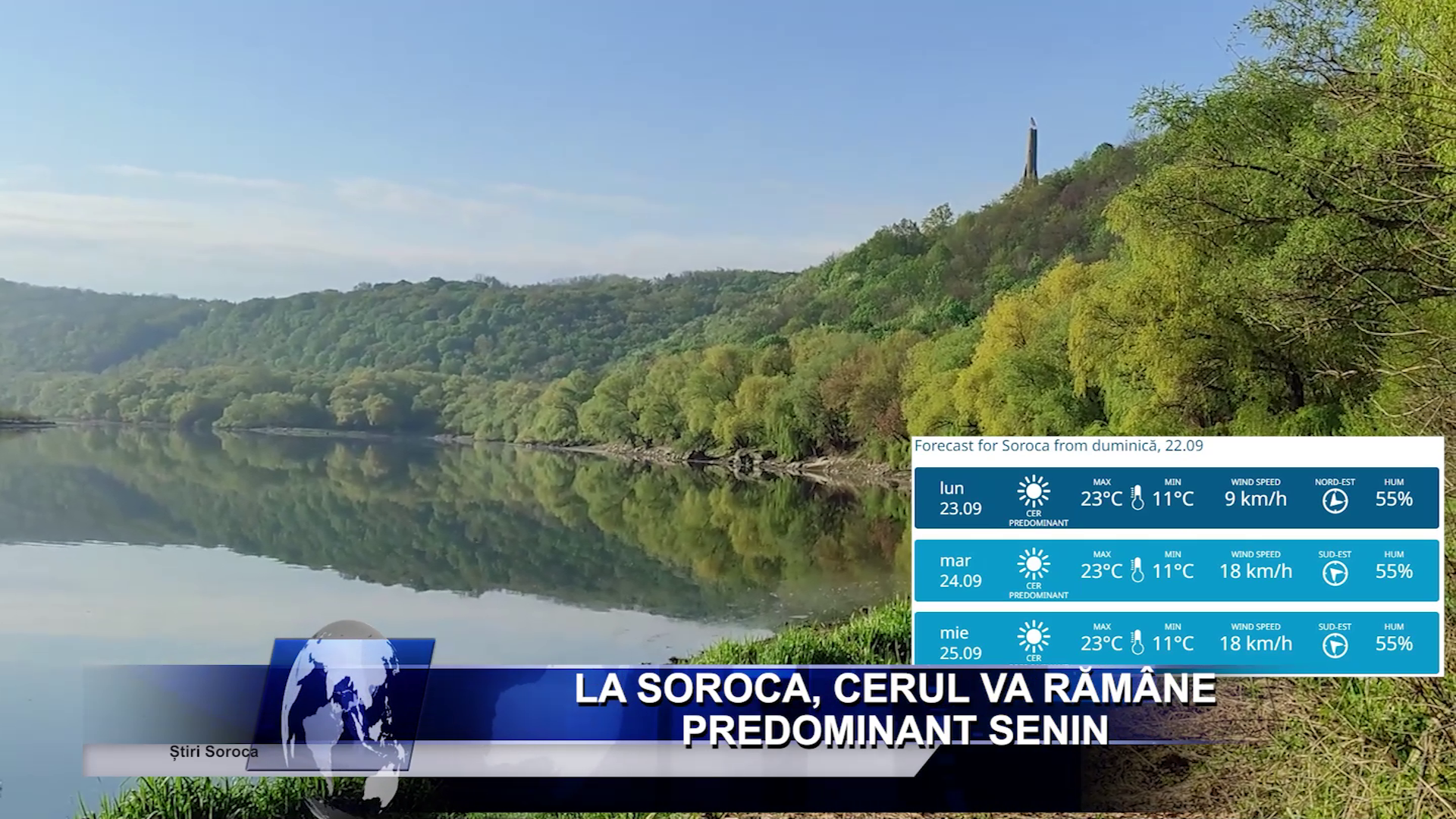 La Soroca, cerul va rămâne predominant senin. Află temperaturile.