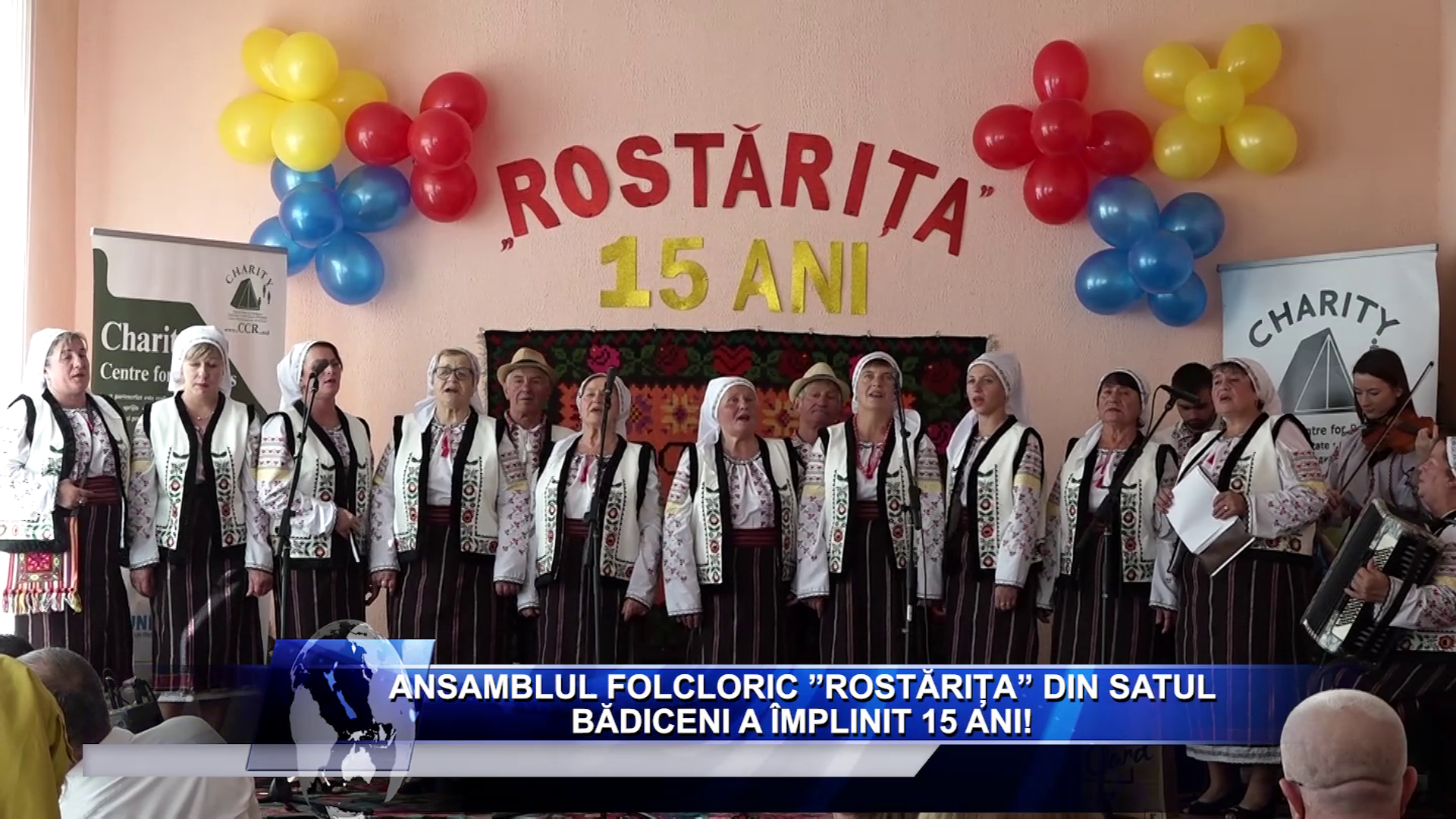 Ansamblul folcloric ”Rostărița” din satul Bădiceni a împlinit 15 ani!
