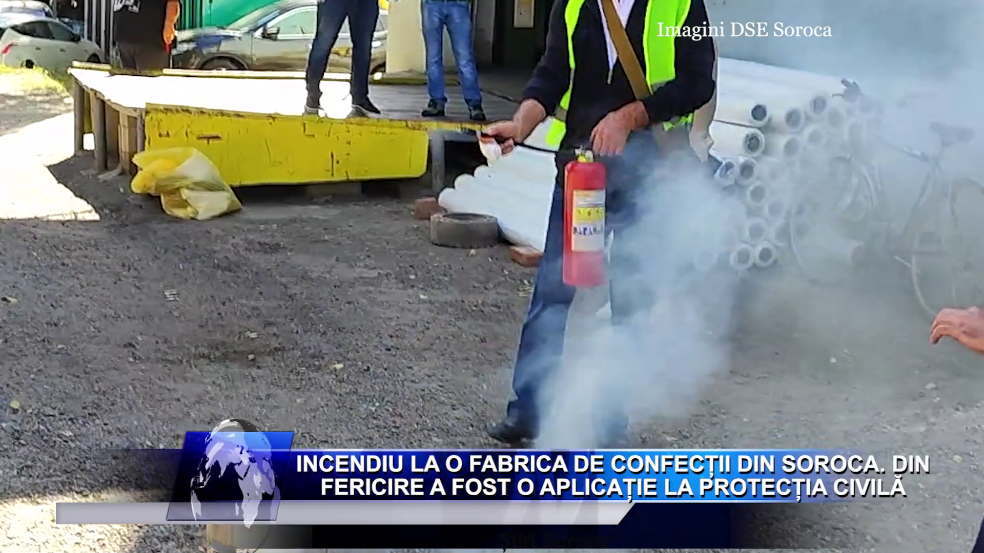 Incendiu la o fabrica de confecții din Soroca. Din fericire a fost o aplicație la protecția civilă