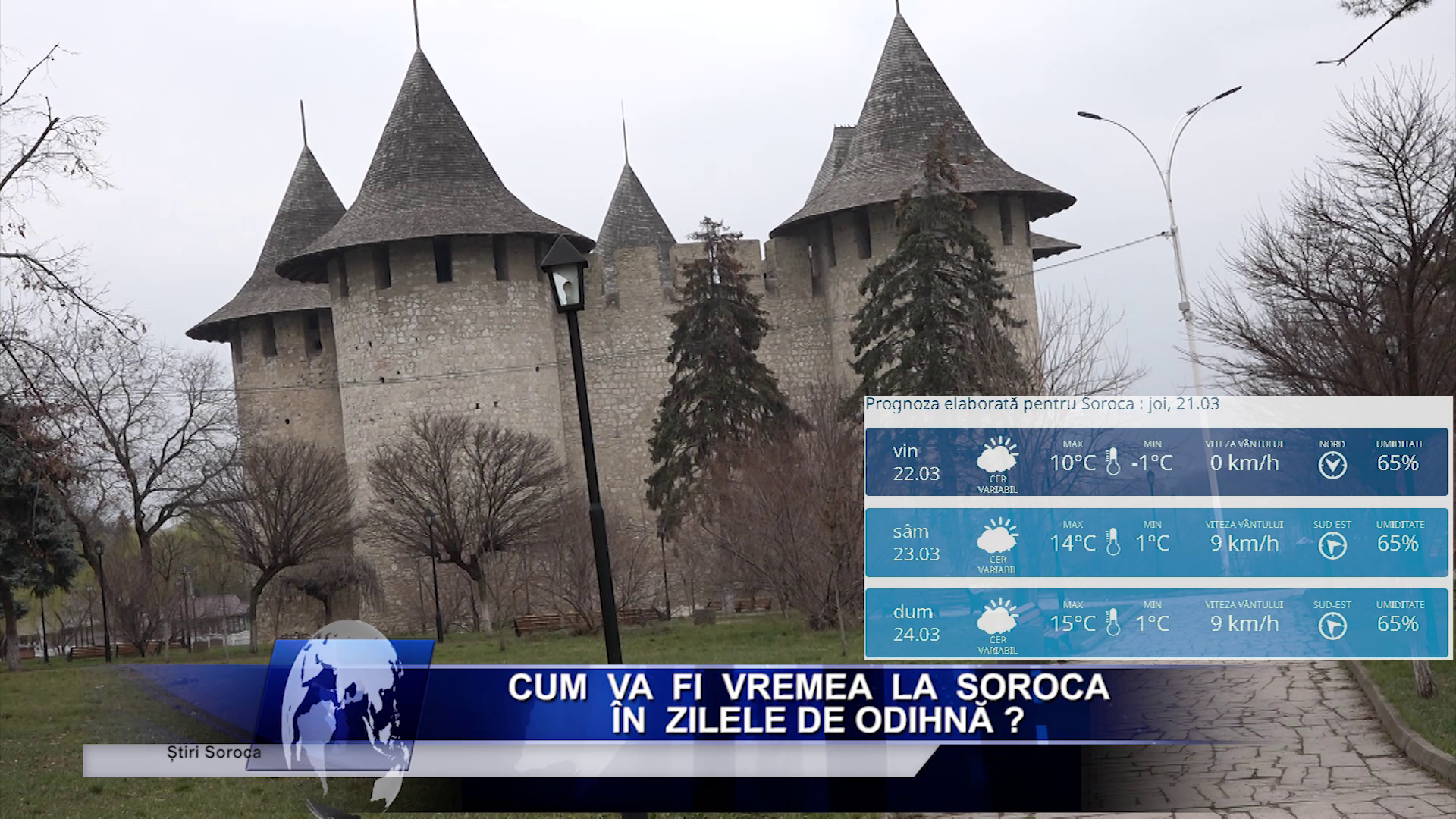 Cum va fi vremea la Soroca în zilele de odihnă ?