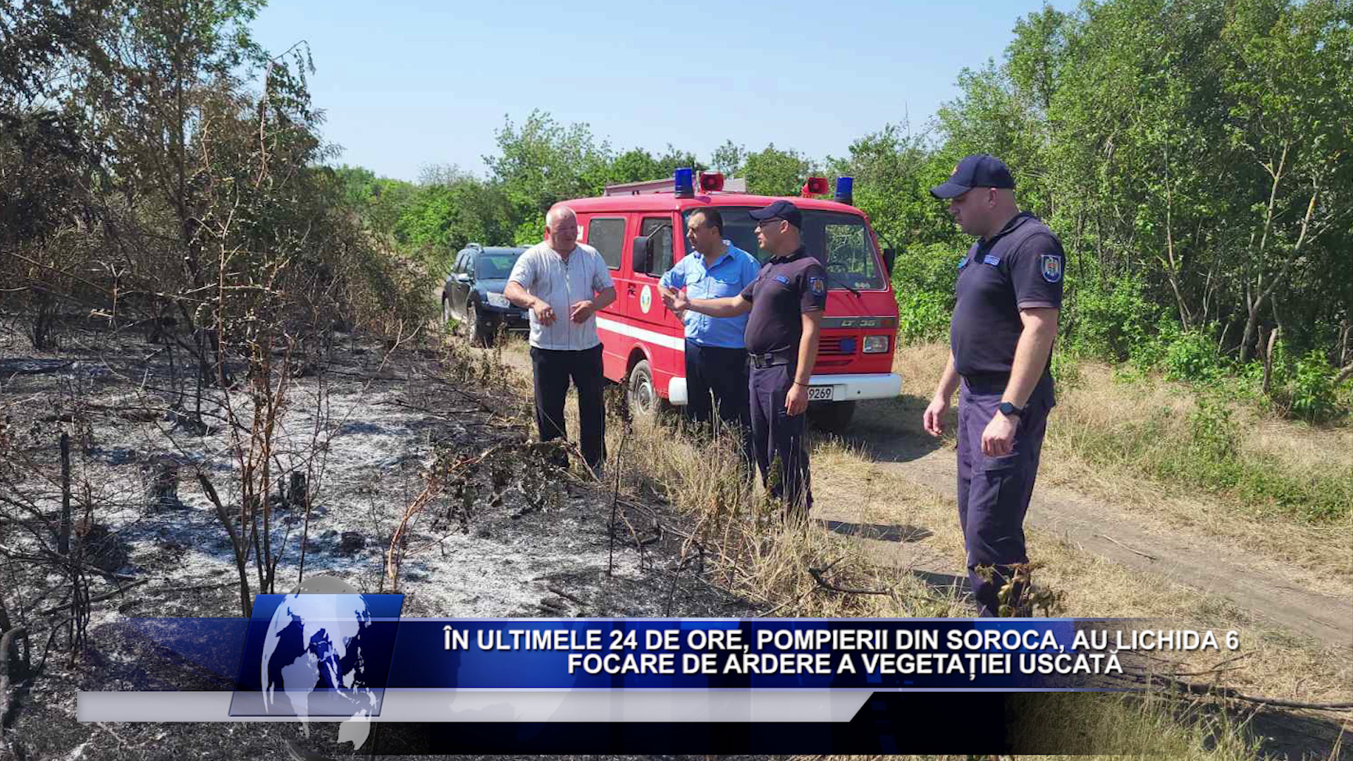 În ultimele 24 de ore, pompierii din Soroca, au lichida 6 focare de ardere a vegetației uscată