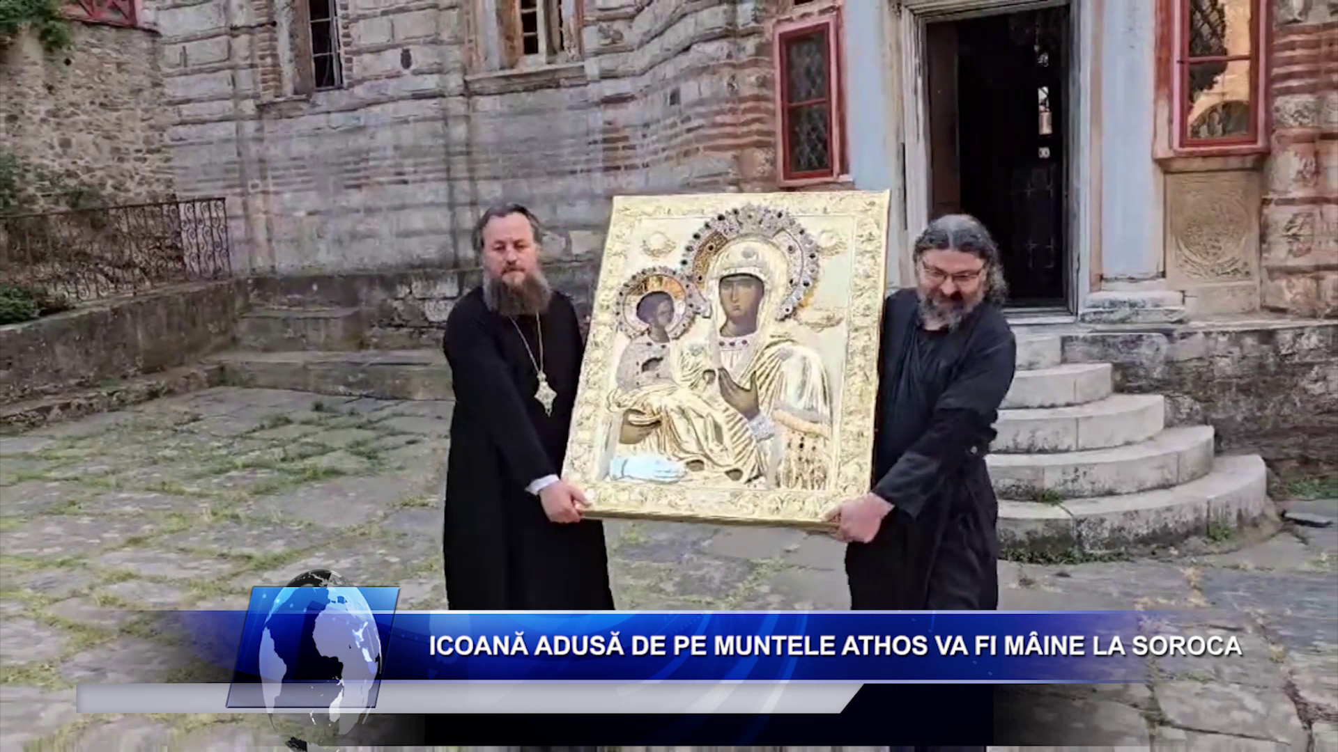 Icoană adusă de pe muntele Athos va fi mâine la Soroca
