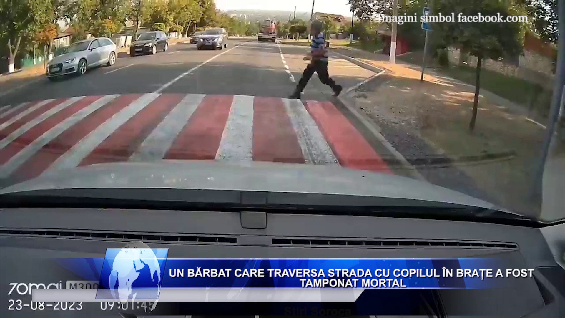 Un bărbat care traversa strada cu copilul în brațe a fost tamponat mortal