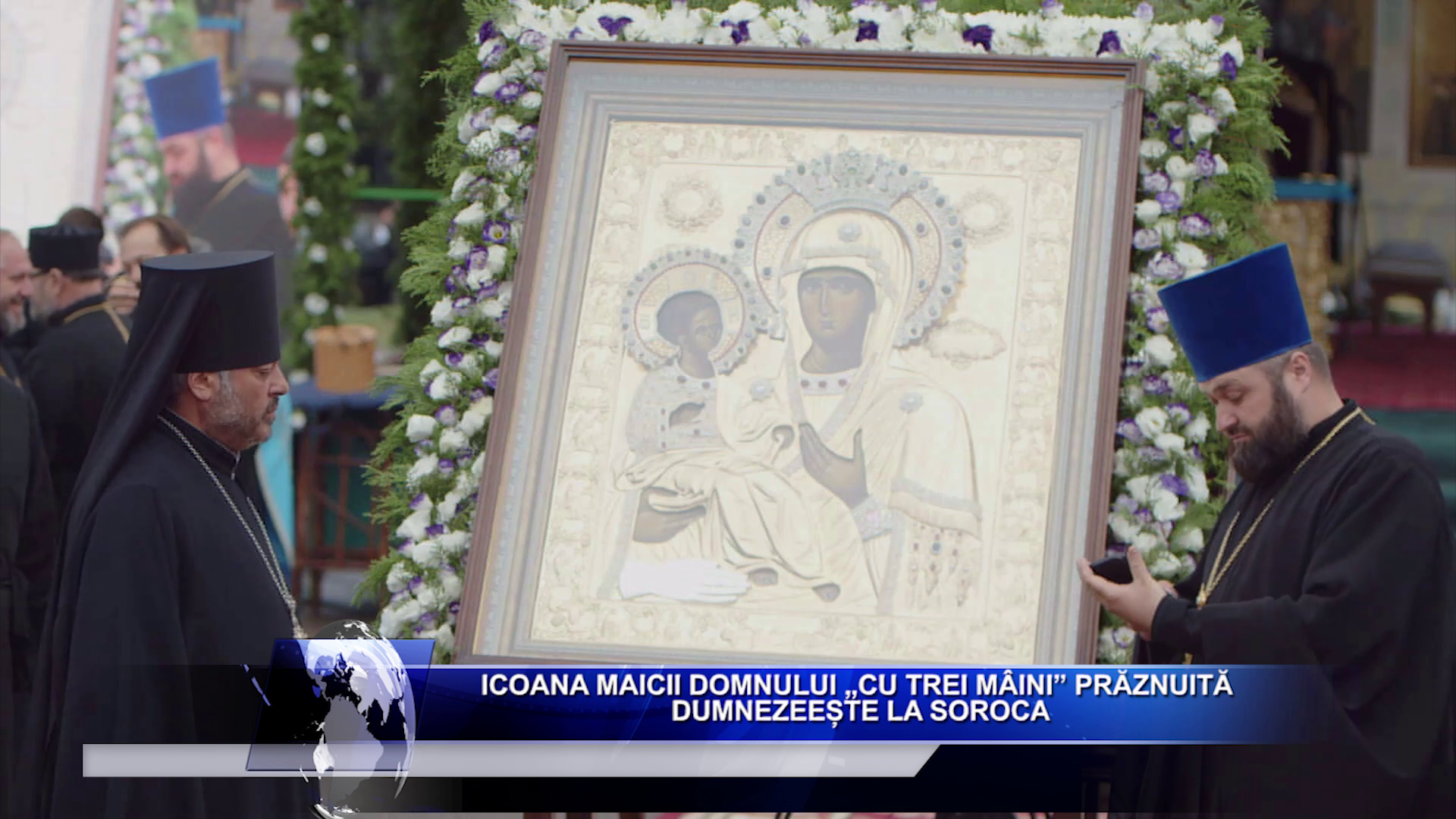 Icoana Maicii Domnului „Cu trei mâini” prăznuită dumnezeește la Soroca