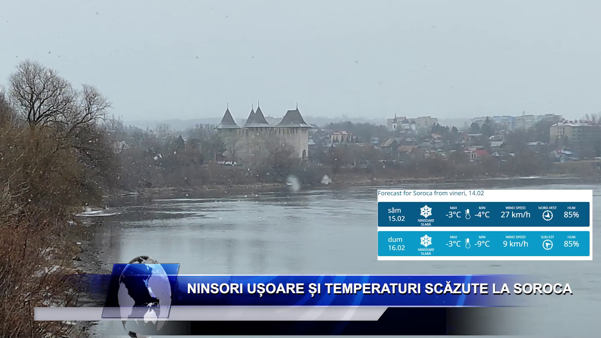 Ninsori ușoare și temperaturi scăzute: Cum va fi vremea în weekend?