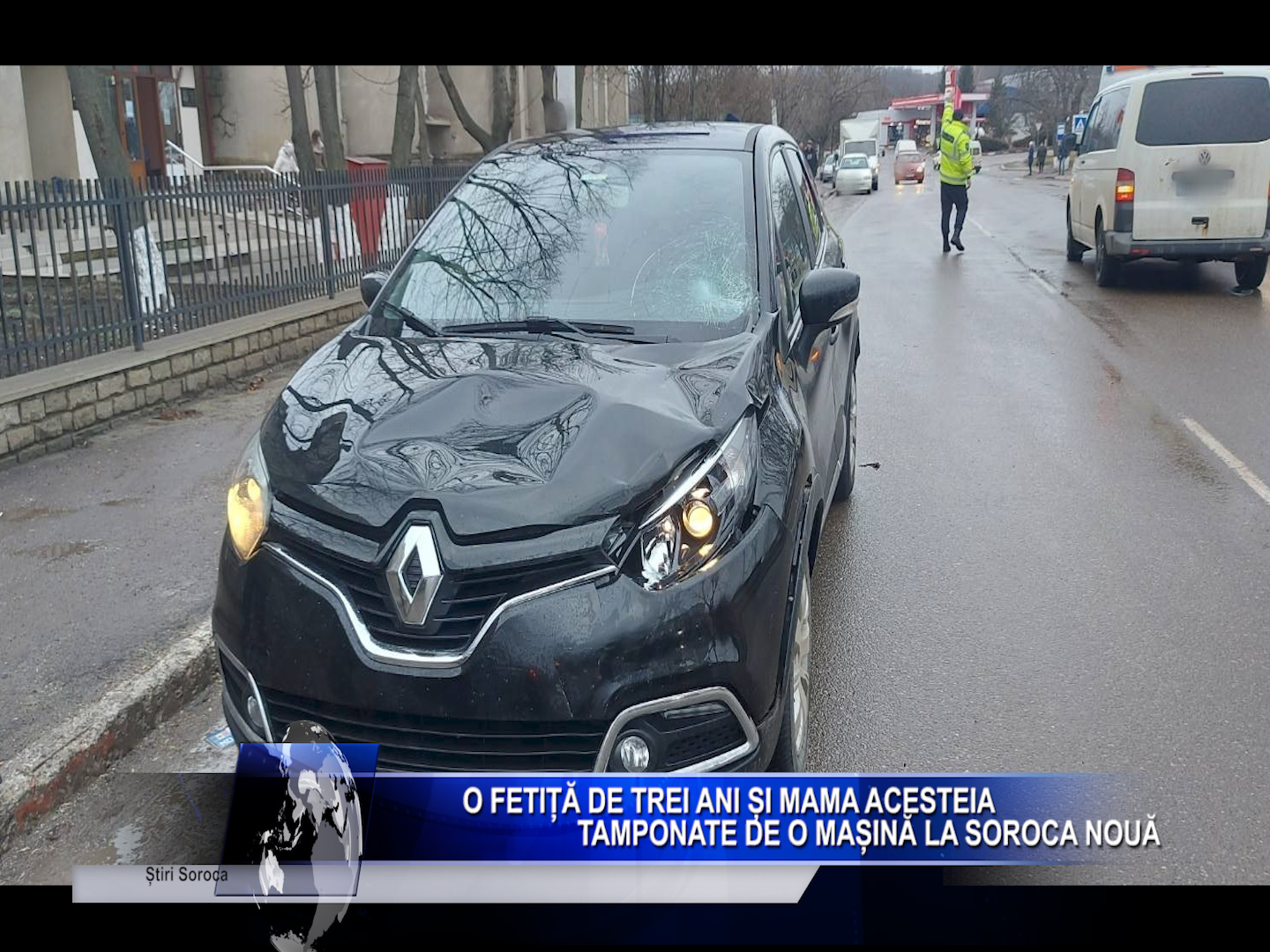 O fetiță de trei ani și mama acesteia tamponate de o mașină la Soroca Nouă