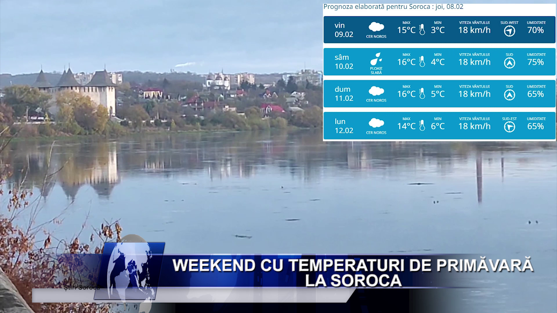 Weekend cu temperaturi de primăvară la Soroca