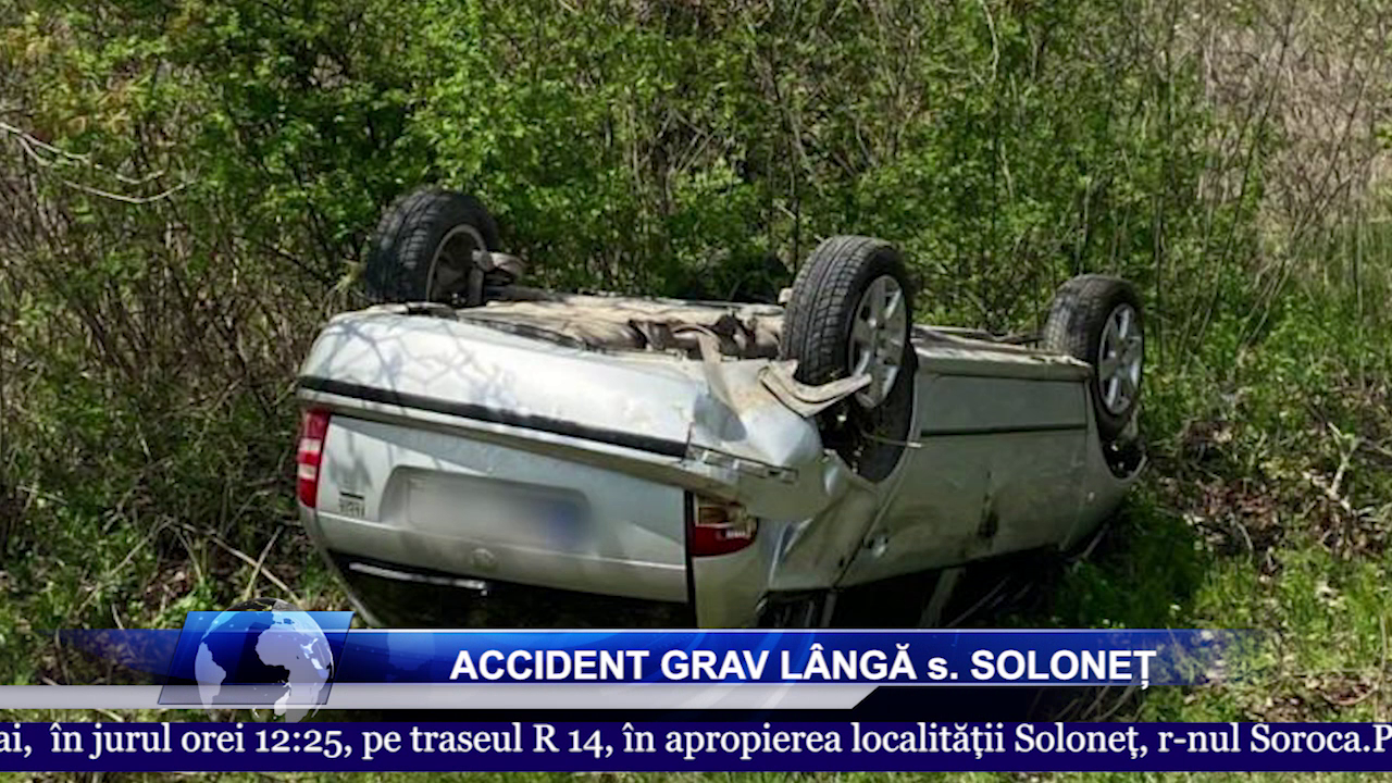 Accident grav lângă s. Soloneț, r-nul Soroca