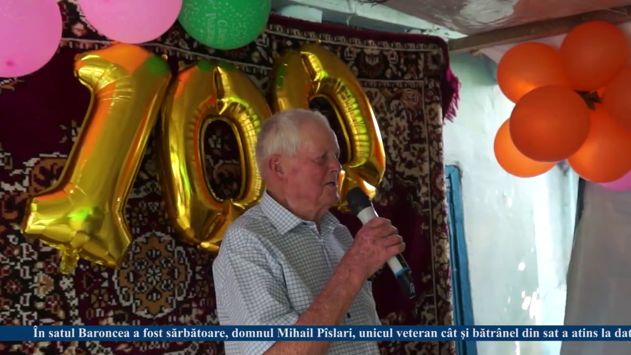 UN BUNIC  DIN SATUL  BARONCEA  A  ÎMPLINIT  100  DE  ANI