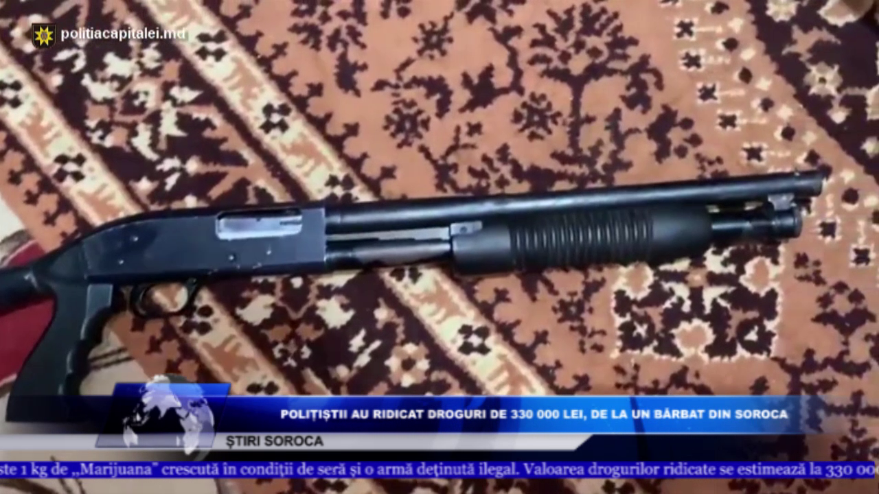 POLIȚIȘTII AU RIDICAT DROGURI DE 330 000 LEI, DE LA UN BĂRBAT DIN SOROCA