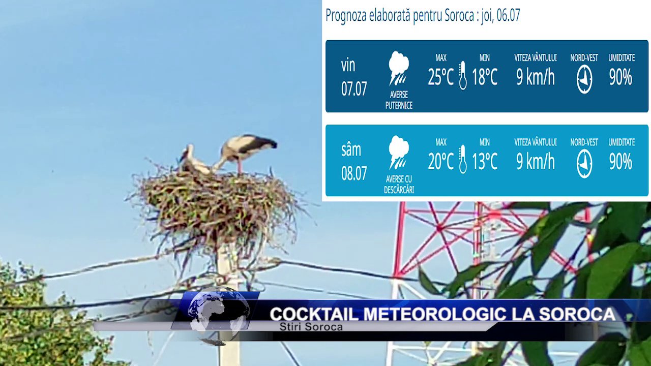 Cocktail meteorologic la Soroca