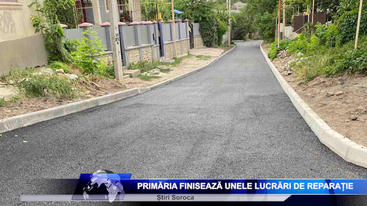 Primăria finisează unele lucrări de reparație
