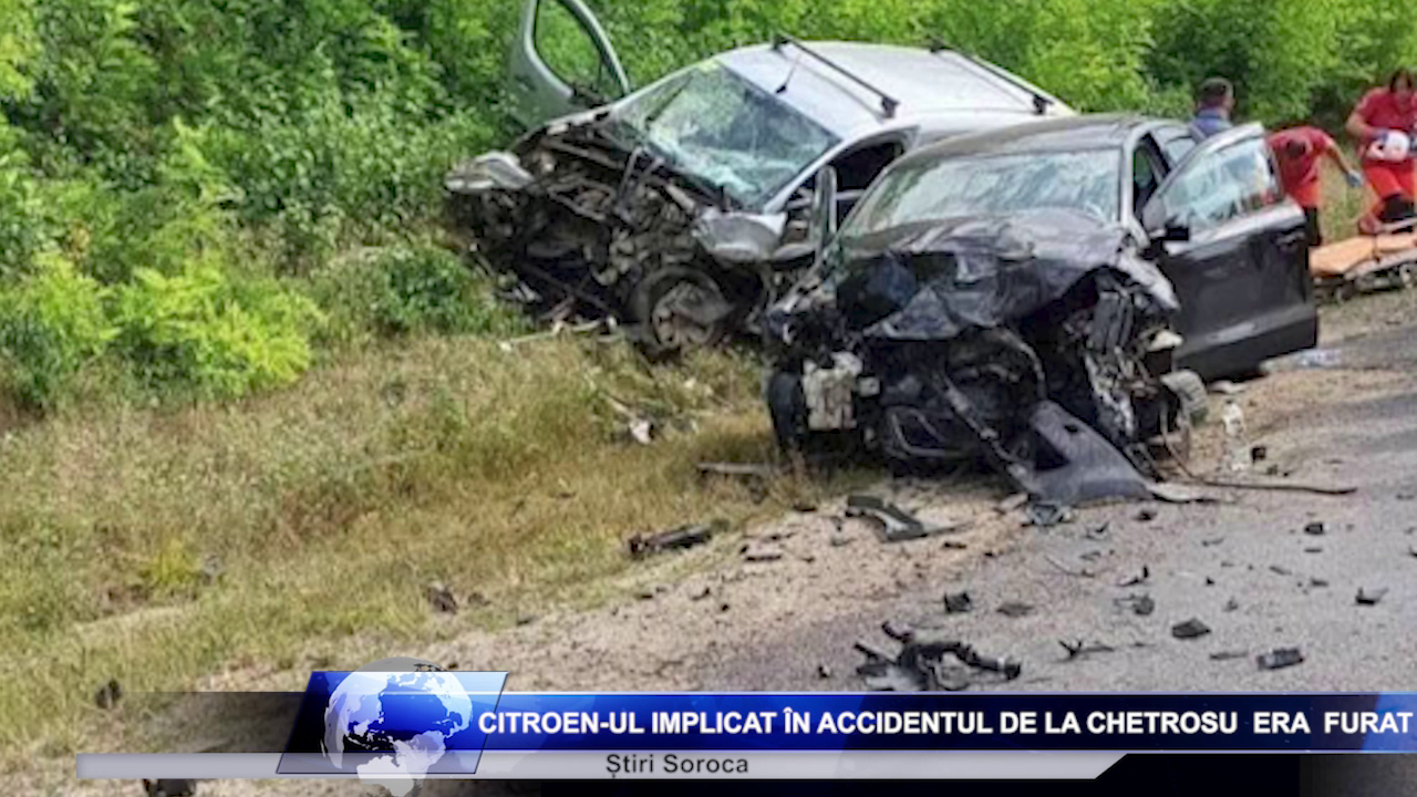 Citroen-ul implicat în accidentul de la Chetrosu  era  furat și conducea un sorocean