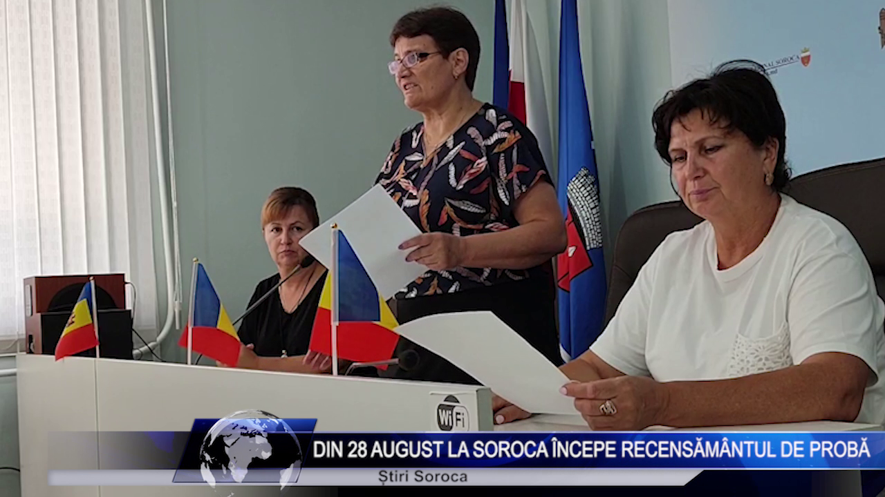 Din 28 august la Soroca începe recensământul de probă