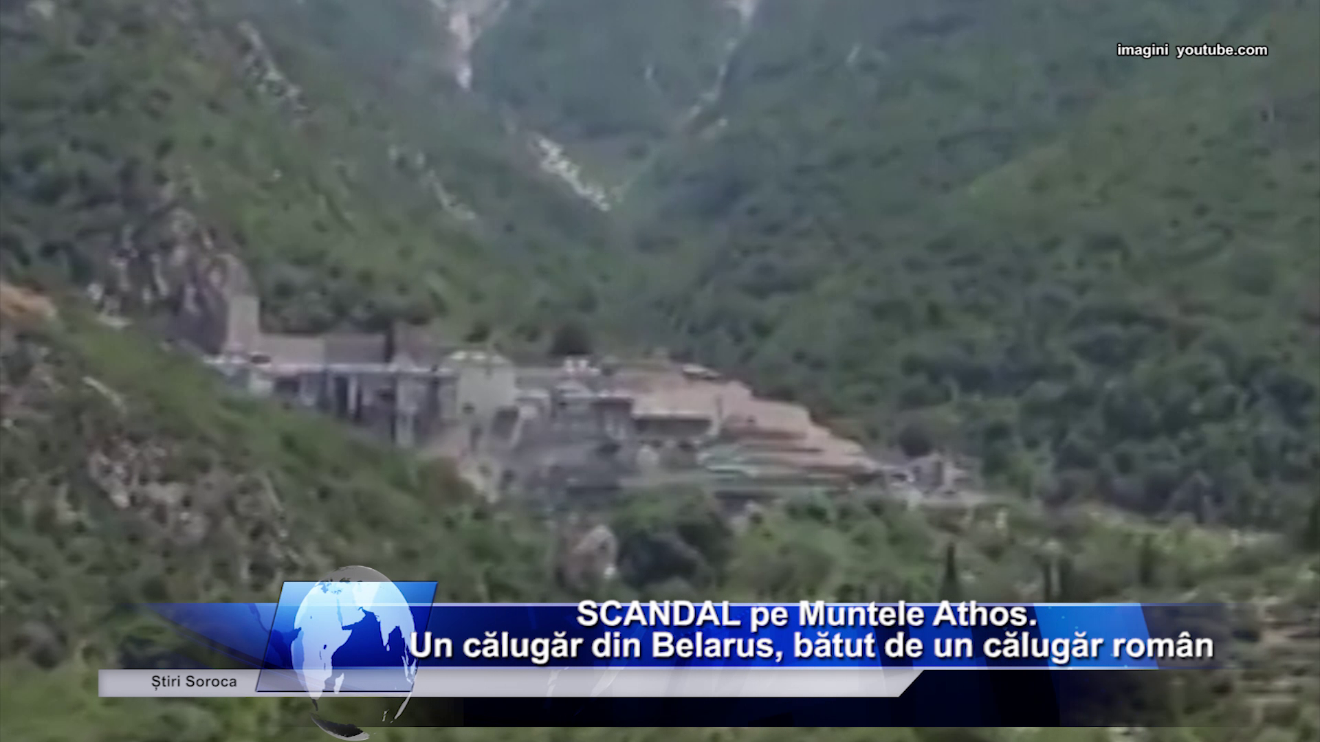 SCANDAL pe Muntele Athos. Un călugăr din Belarus, bătut de un călugăr român