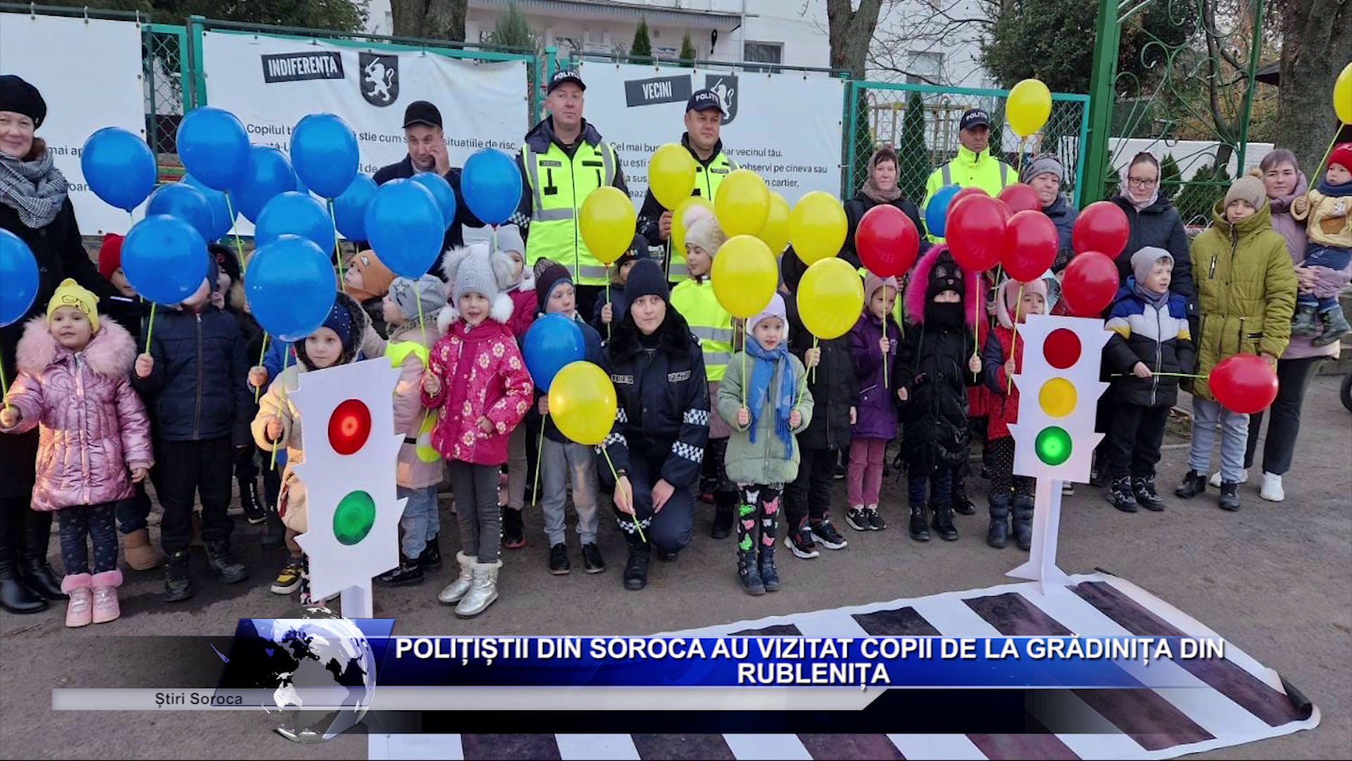 Polițiștii din Soroca au vizitat copiii de la grădinița din Rublenița