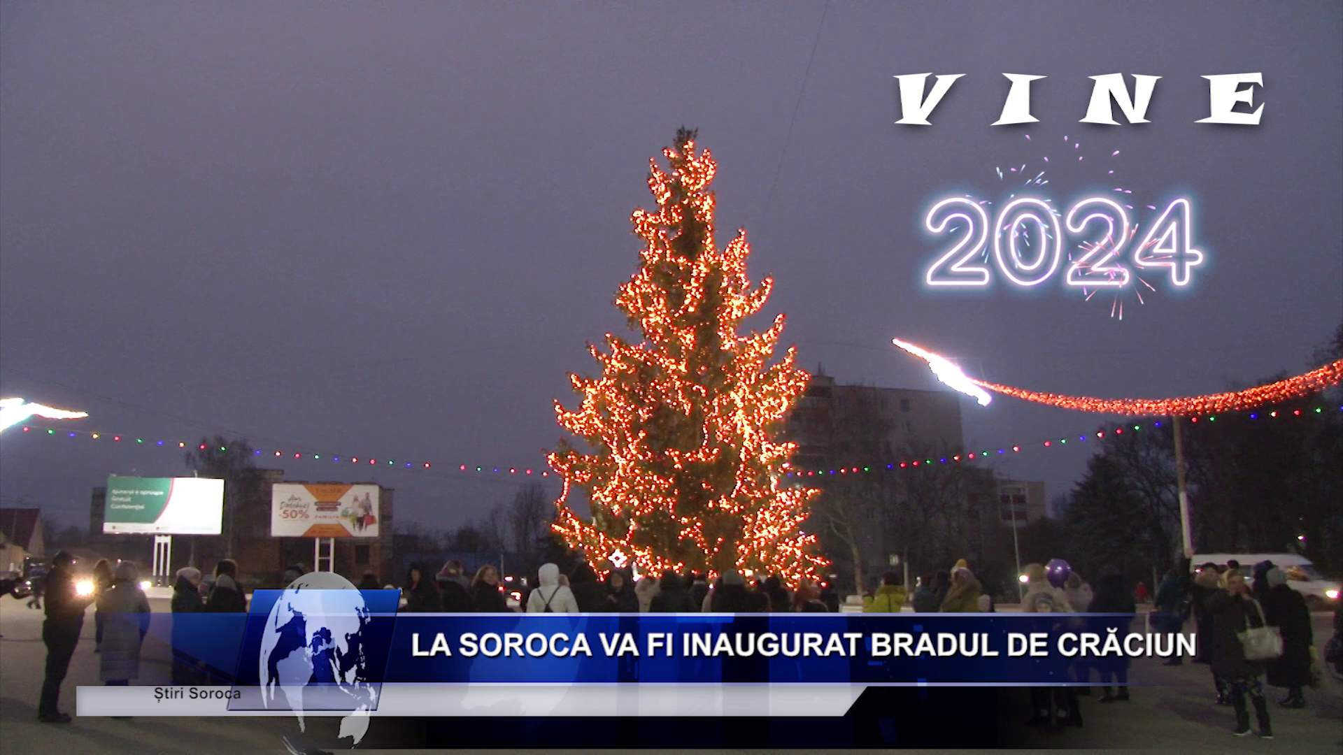 La Soroca va fi inaugurat Bradul de Crăciun