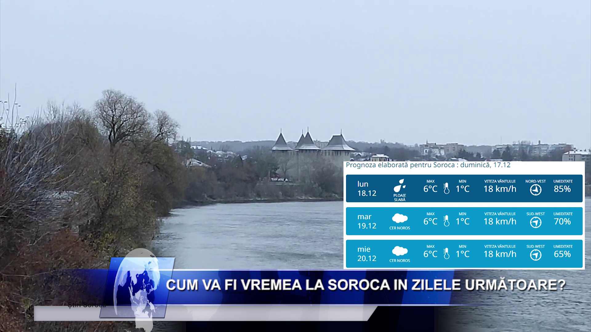 Cum va fi vremea la Soroca in zilele următoare?