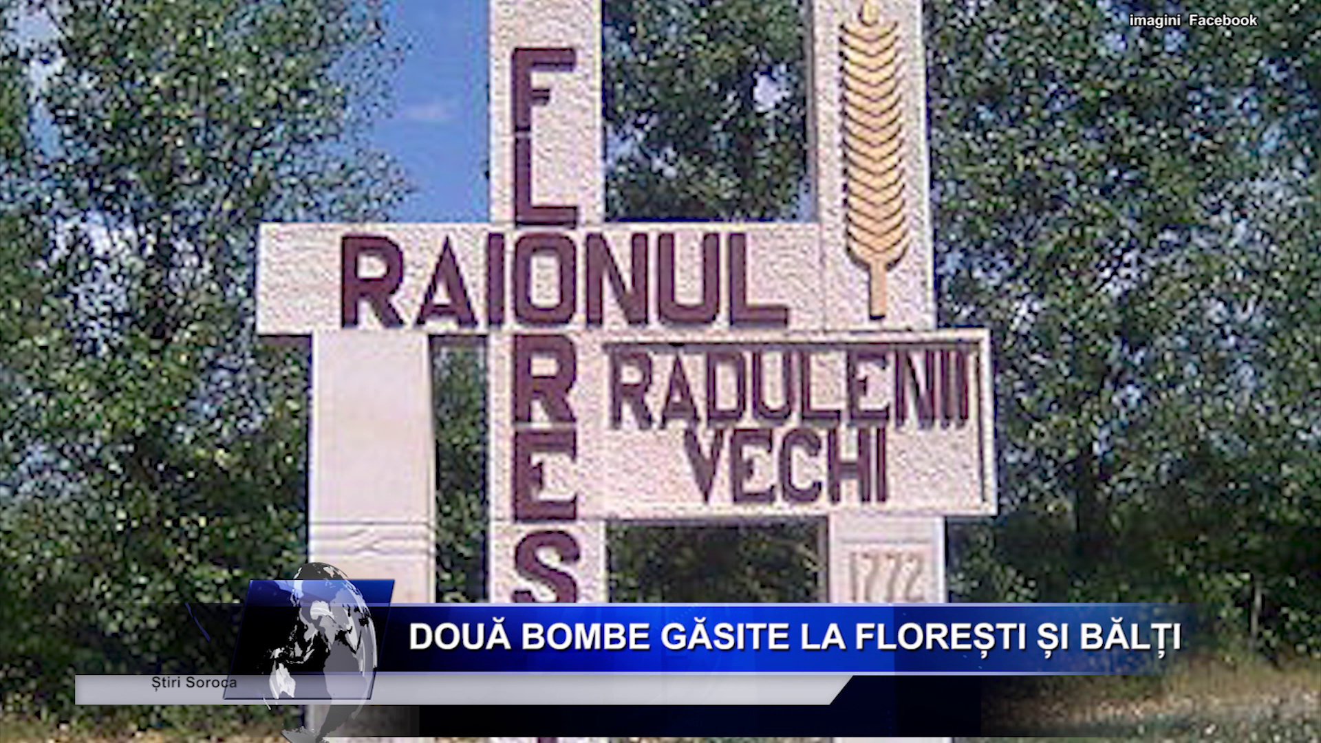 Două bombe din perioada celui de-al Doilea Război Mondial, găsite la Florești și Bălți