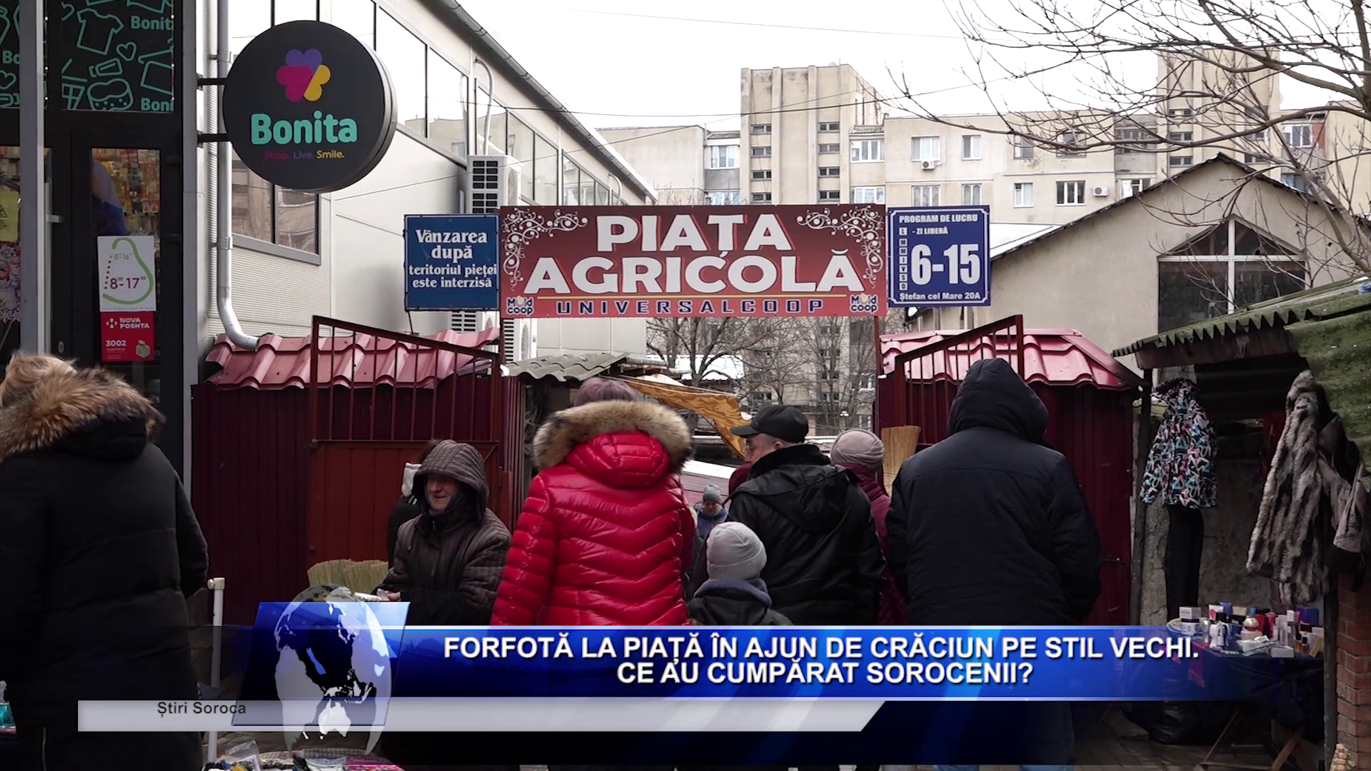 Forfotă la piață în ajun de Crăciun pe stil vechi. Ce au cumpărat sorocenii?