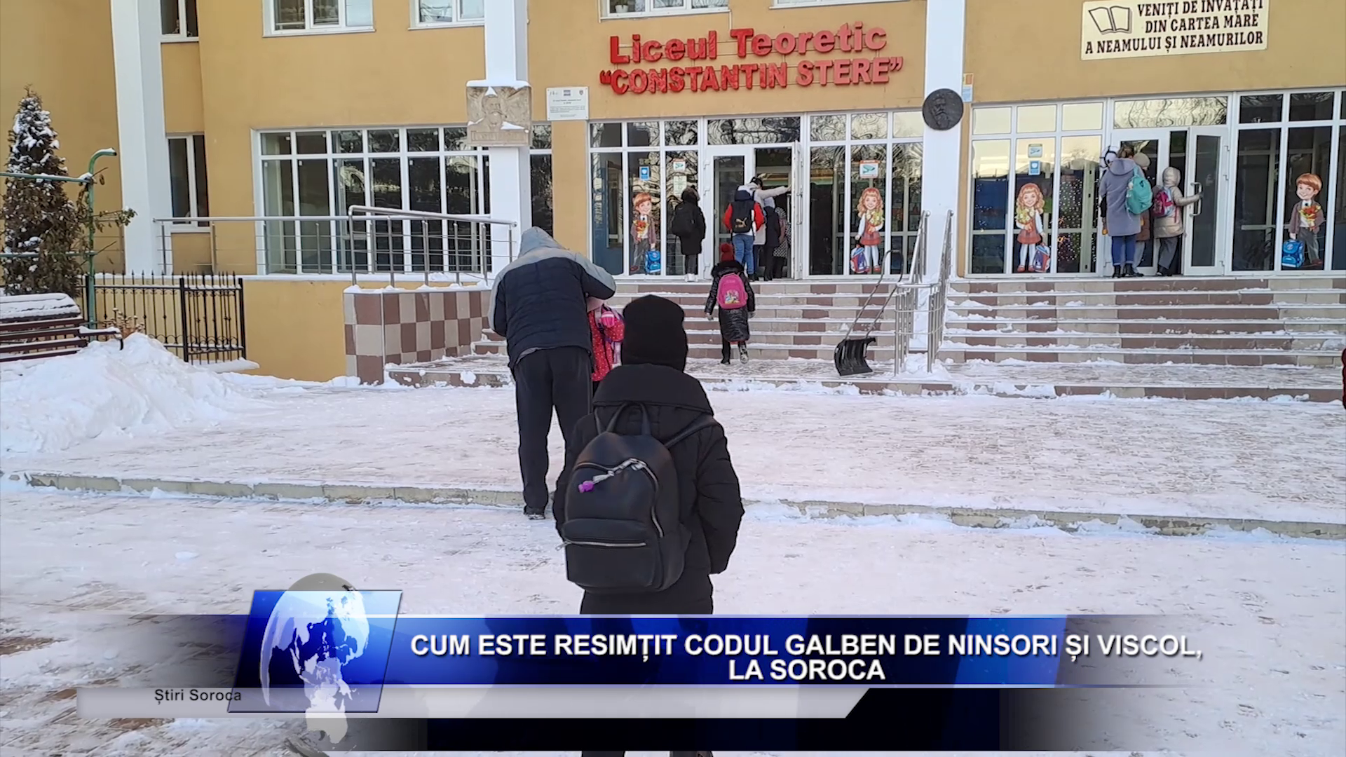 Cum este resimțit CODUL GALBEN de ninsori și viscol, la Soroca