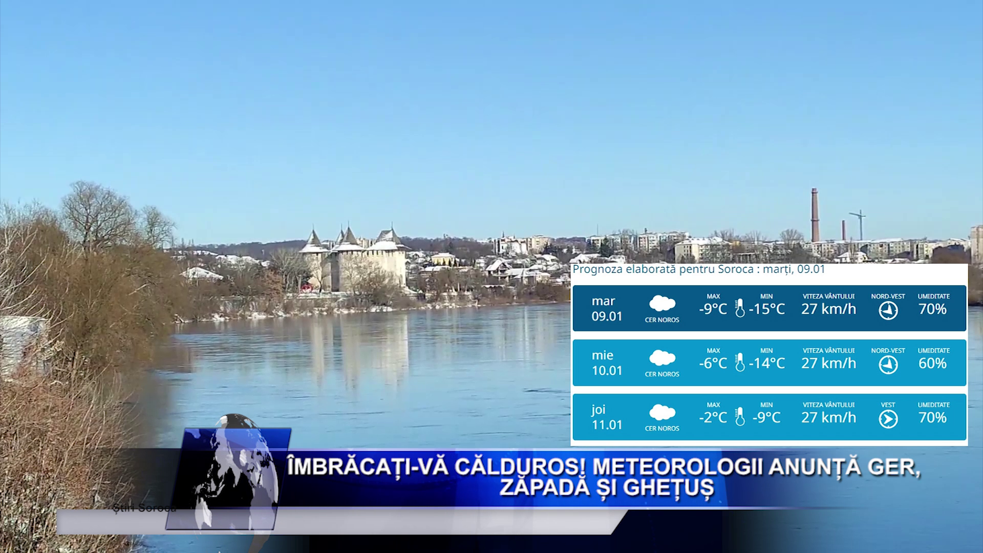 Îmbrăcați-vă călduros! Meteorologii anunță ger, zăpadă și ghețuș